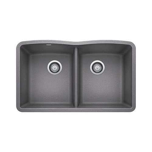 Blanco Diamond Double Bowl Metallic Grey