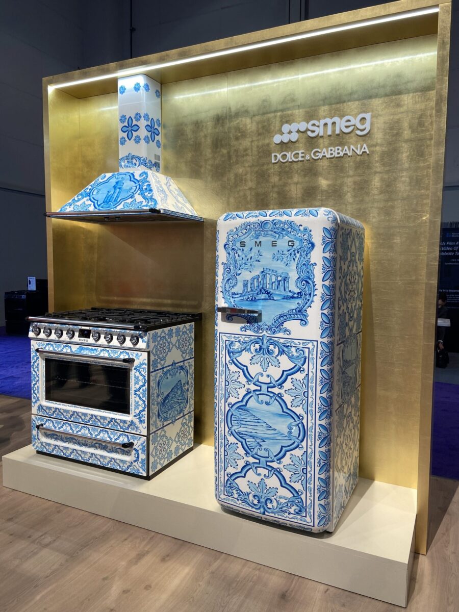 colorful oven and refrigerator display at KBIS
