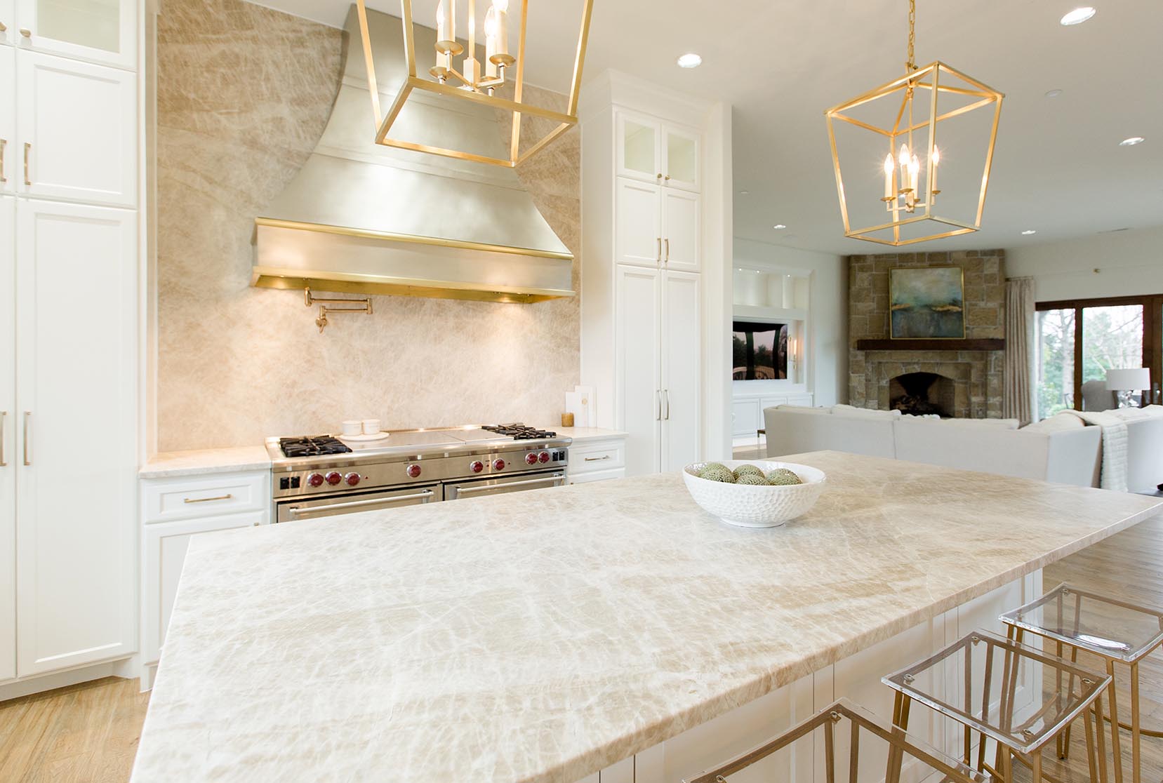 taj mahal quartzite kitchen island