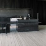 Caesarstone Black Tempal quartz kitchen