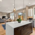 Q Quartz Calacatta Prado quartz kitchen