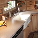 Corian Sandstone solid surface kitchen