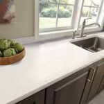 Q Quartz Perla White quartz kitchen