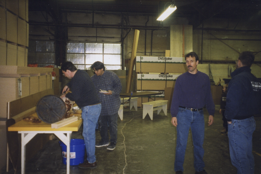 President Marcus Neff in the early days in our laminate shop