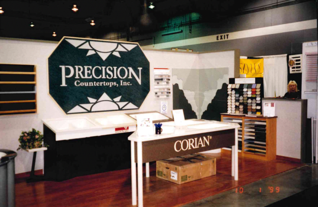 Original Precision Countertops logo display 