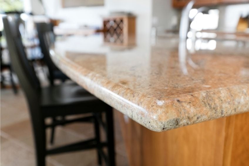 Stonemark Giallo Ornamental countertop edge - Reseal Granite Countertops
