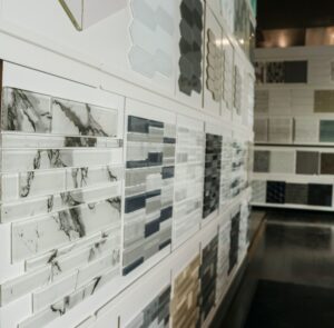 Wilsonville showroom tile wall