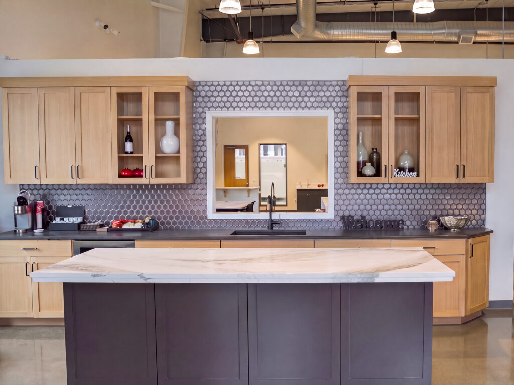Entrance to the Precision Countertops design studio in Wilsonville, Oregon