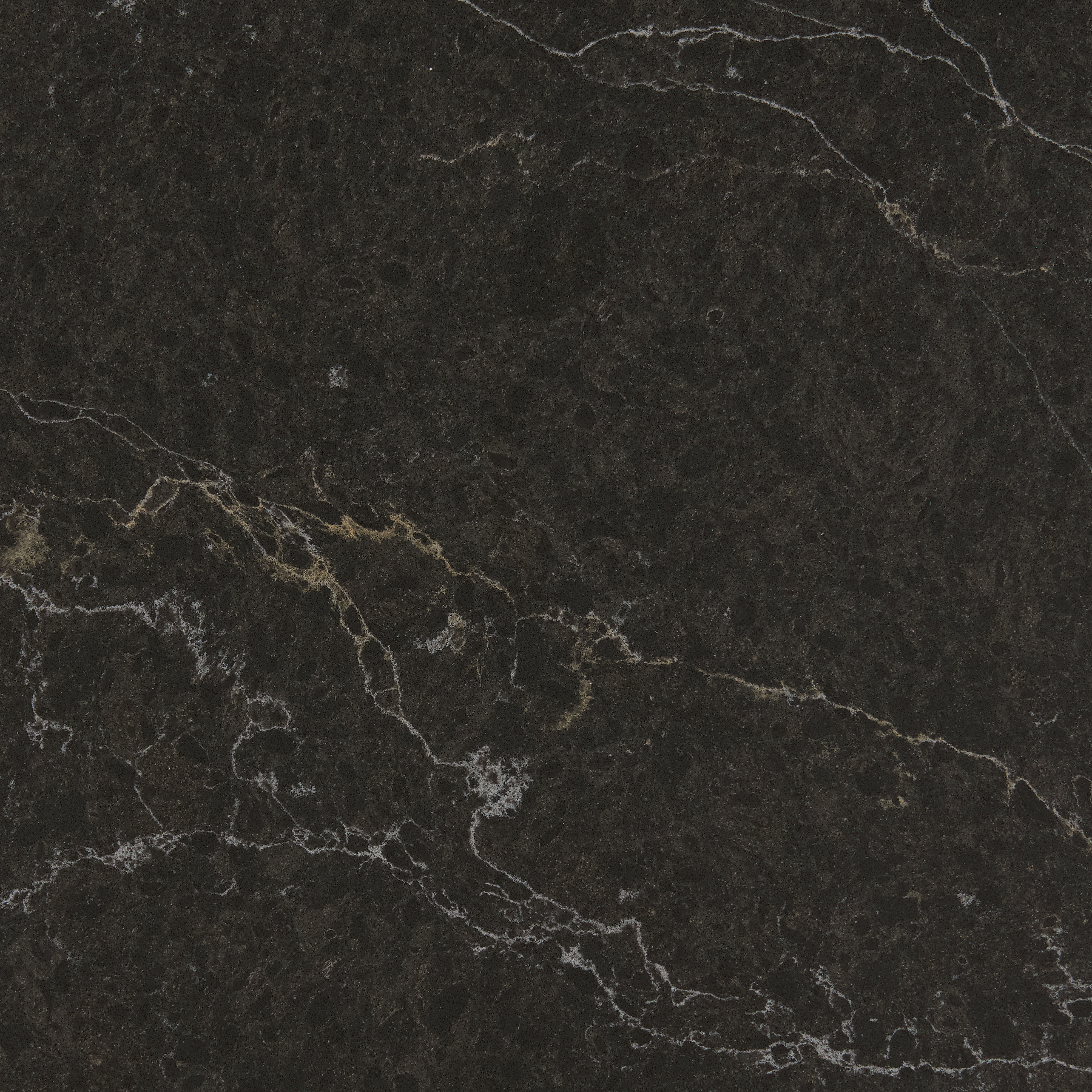 Viatera Midnight Ember Brushed quartz swatch