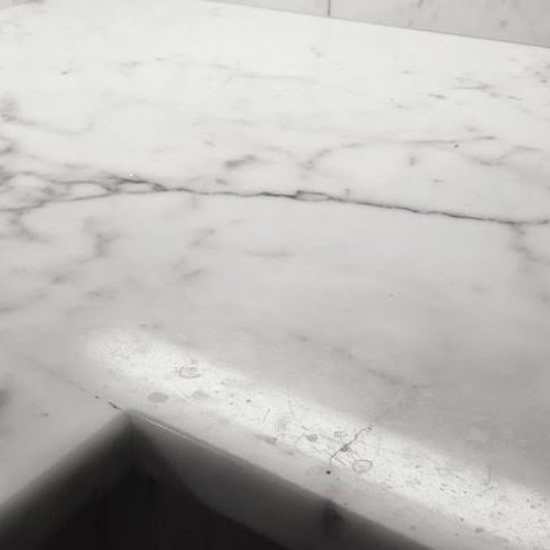 marble scratching
